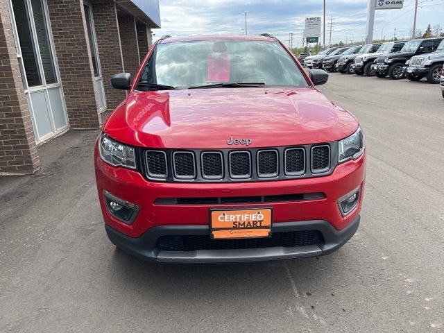 Certified 2021 Jeep Compass 80th Spec. Edition with VIN 3C4NJDEB8MT589439 for sale in Hibbing, Minnesota